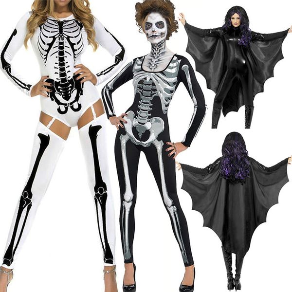 2018 fancy long sleeves skeleton print women bodycon halloween costume jumpsuit party wear gothic costume, Black;white
2018 fancy long sleeves skeleton print women bodycon halloween costume jumpsuit party wear gothic costume, Black;white