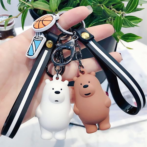 new cartoon anime we bare bears cute three animal bears doll keychains women car bag pendant belt trinkets keychains porte clef, Silver
new cartoon anime we bare bears cute three animal bears doll keychains women car bag pendant belt trinkets keychains porte clef, Silver