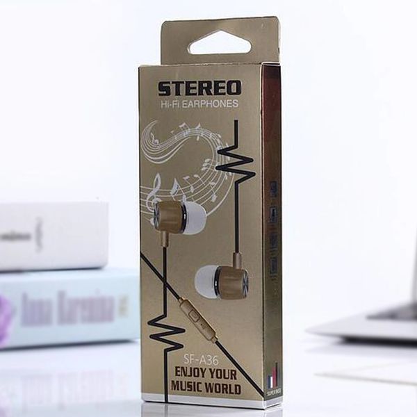 SF-A36 Headphone Earphones Headsets 3.5mm In-ear Headphones Crack Color Earphone With Retail Box For Cellphones 2018 good
SF-A36 Headphone Earphones Headsets 3.5mm In-ear Headphones Crack Color Earphone With Retail Box For Cellphones 2018 good