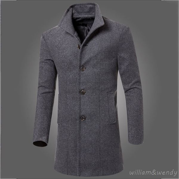 men slim large size wool blend peacoat autumn winter warm jacket cashmere cotton down coat classic black long korean overcoat
men slim large size wool blend peacoat autumn winter warm jacket cashmere cotton down coat classic black long korean overcoat
