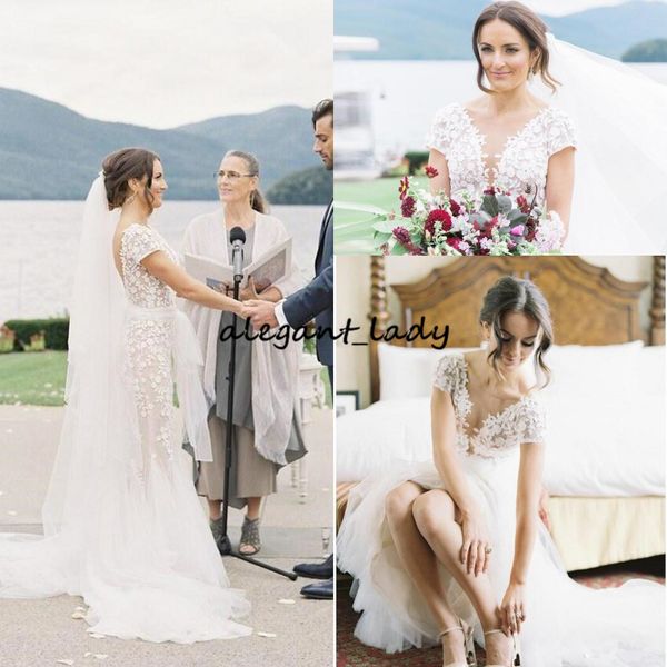 mermaid country beach wedding dresses with sleeve 2019 v-neck full lace 3d floral full length garden trumpet wedding gown with sash, White
mermaid country beach wedding dresses with sleeve 2019 v-neck full lace 3d floral full length garden trumpet wedding gown with sash, White