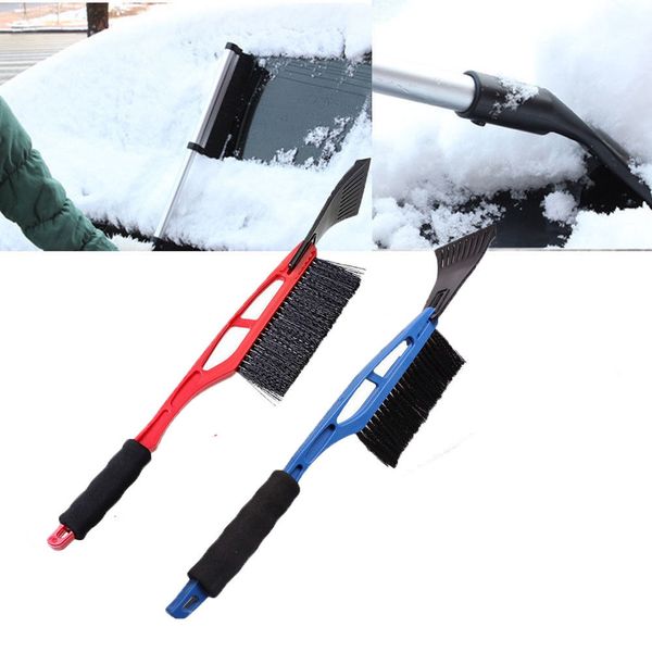 

new 2-in-1 car ice scraper snow remover shovel brush window windscreen windshield deicing cleaning scraping tool