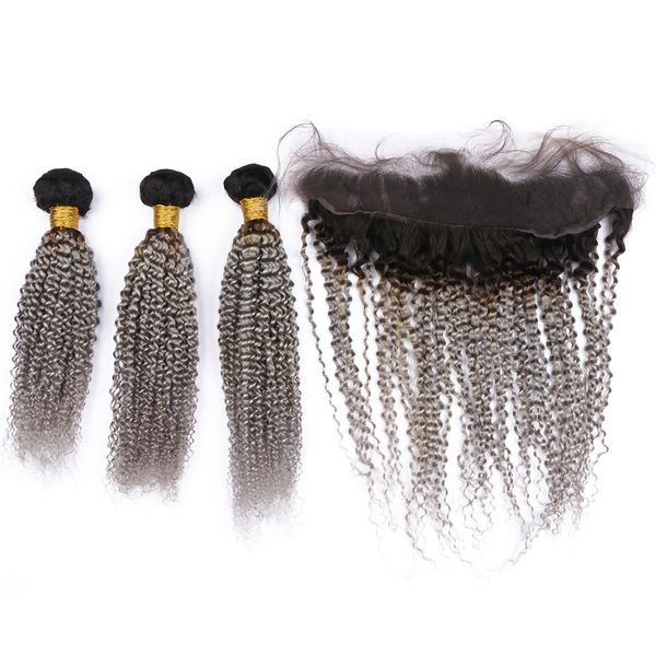 #1b/grey dark root ombre 13x4 full lace frontal closure with weaves kinky curly silver grey ombre brazilian hair 3 bundles with frontal, Black
#1b/grey dark root ombre 13x4 full lace frontal closure with weaves kinky curly silver grey ombre brazilian hair 3 bundles with frontal, Black