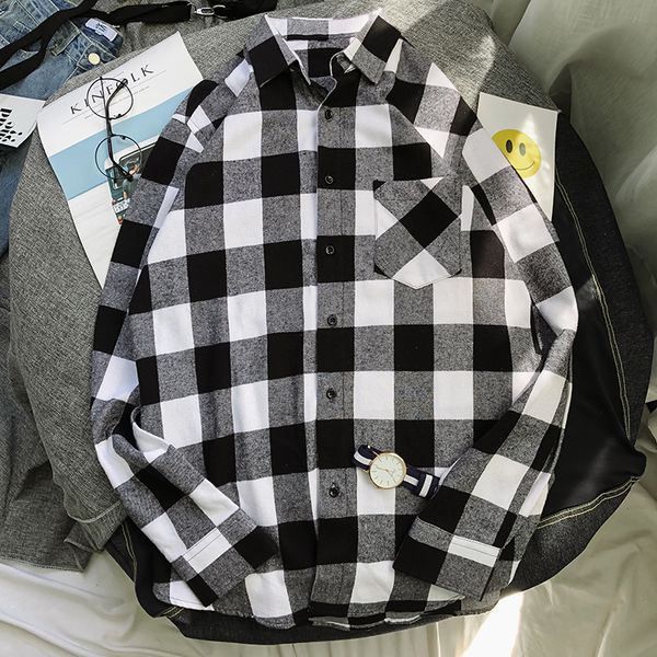plaid shirt men fashion casual comfortable breathable loose large size s-4xl streetwear male clothes long-sleeved shirt, White;black
plaid shirt men fashion casual comfortable breathable loose large size s-4xl streetwear male clothes long-sleeved shirt, White;black
