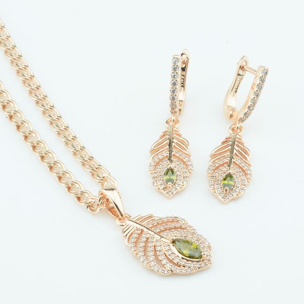 whole salefj luxury women green stone cubic zircon 585 rose gold color sets jewelry pendant earrings set+optional necklace, Silver
whole salefj luxury women green stone cubic zircon 585 rose gold color sets jewelry pendant earrings set+optional necklace, Silver