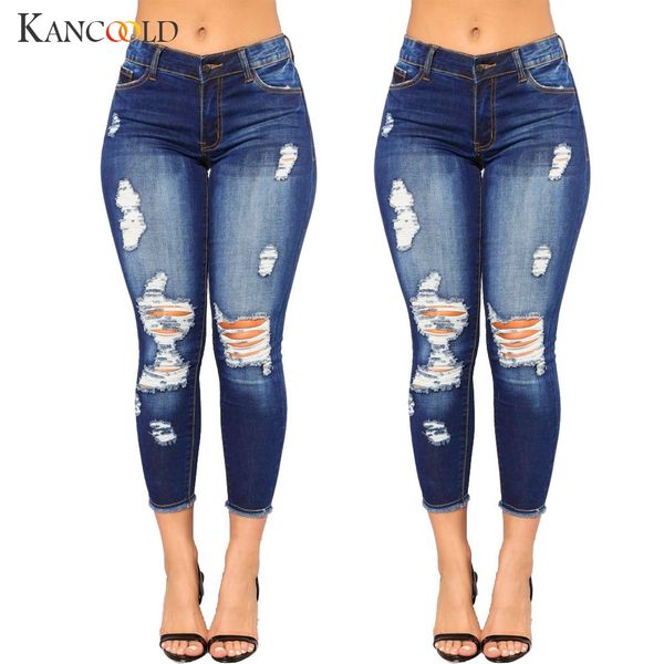 kancoold jeans women hole skinny pencil denim jeans stretch slim fitness pants trousers office lady woman 2018oct24, Blue
kancoold jeans women hole skinny pencil denim jeans stretch slim fitness pants trousers office lady woman 2018oct24, Blue