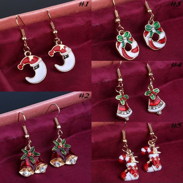 fahion christmas earrings santa claus deer snowflake gift box bell christmas tree design ear stud for women, Silver
fahion christmas earrings santa claus deer snowflake gift box bell christmas tree design ear stud for women, Silver