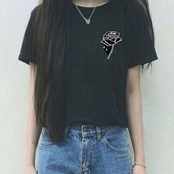 brand t shirt for women summer rose printed tee female t-shirt 2018 feminino t shirts camiseta feminina woman clothing, White
brand t shirt for women summer rose printed tee female t-shirt 2018 feminino t shirts camiseta feminina woman clothing, White