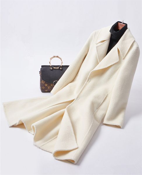 beige white double-sided flannel women long slim overcoat big turn-down collar slanting pockets eu/s-2xl retail wholesale, Black
beige white double-sided flannel women long slim overcoat big turn-down collar slanting pockets eu/s-2xl retail wholesale, Black