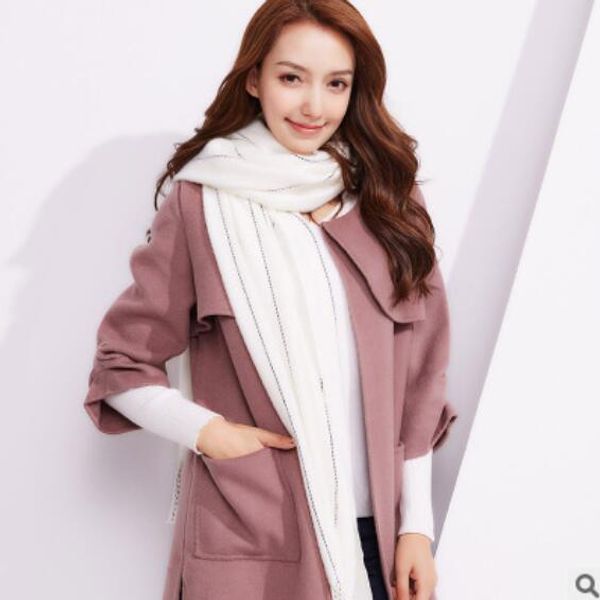 men and women autumn and winter long fringed pure color large korean version of cashmere scarf shawl matching couples, Blue;gray
men and women autumn and winter long fringed pure color large korean version of cashmere scarf shawl matching couples, Blue;gray