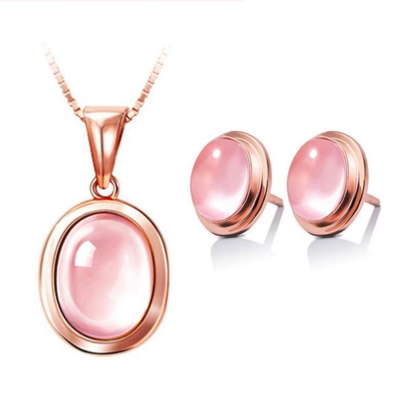 moonrocy drop shipping jewelry wholesale rose gold color pink opal necklace and earring jewelry set for women girls gifts, Silver
moonrocy drop shipping jewelry wholesale rose gold color pink opal necklace and earring jewelry set for women girls gifts, Silver