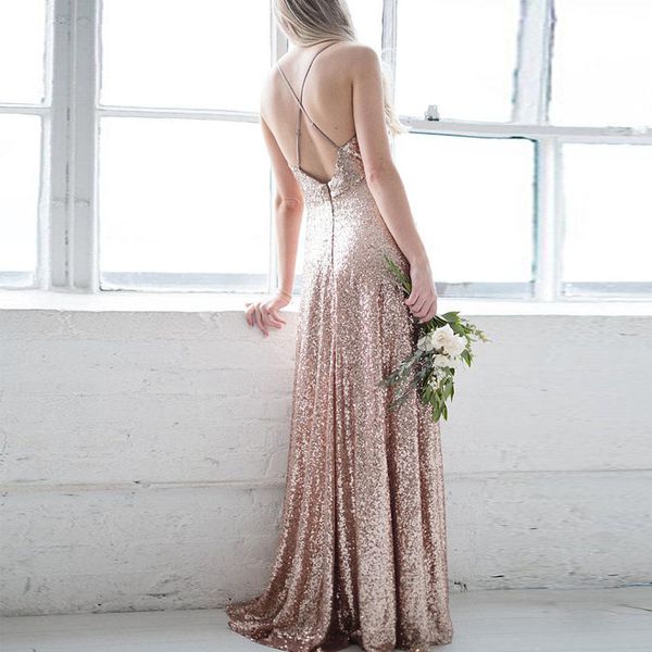 sequins backless prom dresses 2018 sparkle v neck criss cross back floor length champagne gold rose gold evening dresses, Black
sequins backless prom dresses 2018 sparkle v neck criss cross back floor length champagne gold rose gold evening dresses, Black