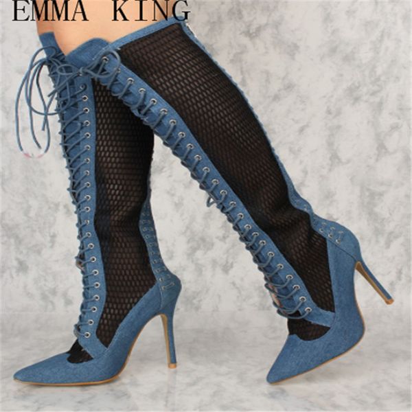 lace mesh pointed high-heeled nightclub stiletto cross straps female shoes boots western boots cowboy women, Black
lace mesh pointed high-heeled nightclub stiletto cross straps female shoes boots western boots cowboy women, Black