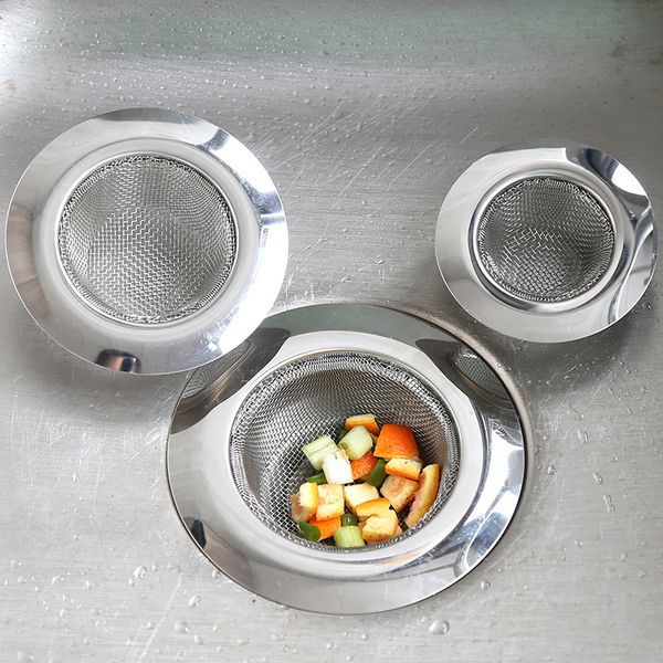 Image of Kitchen Sink Strainer Stainless Steel Drain Filter Wash Basin Strainer Mesh with Large Wide Rim 4.5&quot; Diameter