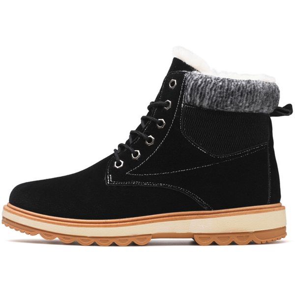 men boots winter with fur warm snow casual men shoes footwear fashion male rubber winter ankle boots working hombre botas, Black
men boots winter with fur warm snow casual men shoes footwear fashion male rubber winter ankle boots working hombre botas, Black