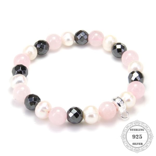hemiston rose quartz freshwater pearl bead bracelet 925 sterling silver charm carrier, 14-24cm, women fine jewelry ts 104, Golden;silver
hemiston rose quartz freshwater pearl bead bracelet 925 sterling silver charm carrier, 14-24cm, women fine jewelry ts 104, Golden;silver
