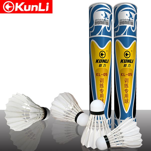 12pcs/tube original kunli-05 shuttlecock badminton grade a straight duck feather shuttlecock pu cork for training ing
12pcs/tube original kunli-05 shuttlecock badminton grade a straight duck feather shuttlecock pu cork for training ing
