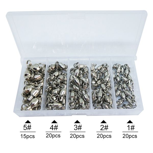 infof 10set 95pcs/set fishing swivels kit bearing swivel with split rings #1/#2/#3/#4/#5 swivel hook lure connector carp fishing tackle set
infof 10set 95pcs/set fishing swivels kit bearing swivel with split rings #1/#2/#3/#4/#5 swivel hook lure connector carp fishing tackle set