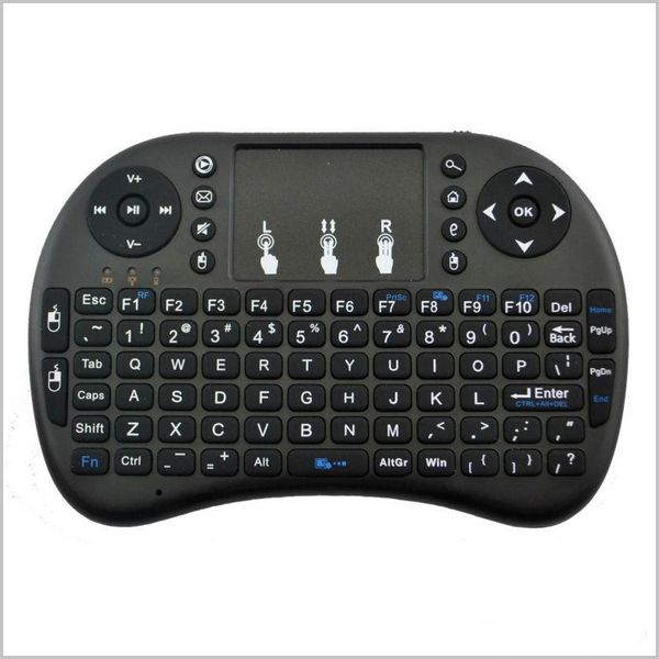 Mini i8 Keyboard Touch Fly Air Mouse chargeable battery USB Cable Portable 2.4G Rii Mini i8 Wireless Keyboard Mouse Combo Touchpad PC MQ20