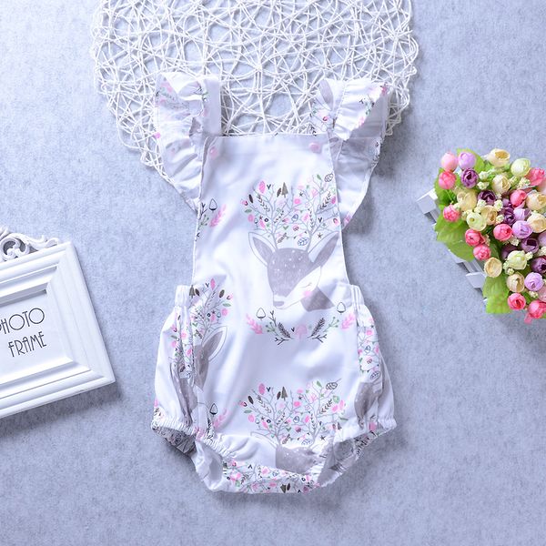 2018 baby rompers cute baby girl ruffle fly sleeve deers printing romper outfits newborn infant clothing summer baby girls clothes, Blue
2018 baby rompers cute baby girl ruffle fly sleeve deers printing romper outfits newborn infant clothing summer baby girls clothes, Blue