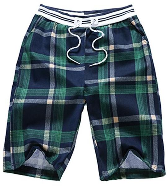 2018 summer casual cotton elastic waist drawstring teenagers students beach men loose leisure plaid linen shorts, Black
2018 summer casual cotton elastic waist drawstring teenagers students beach men loose leisure plaid linen shorts, Black