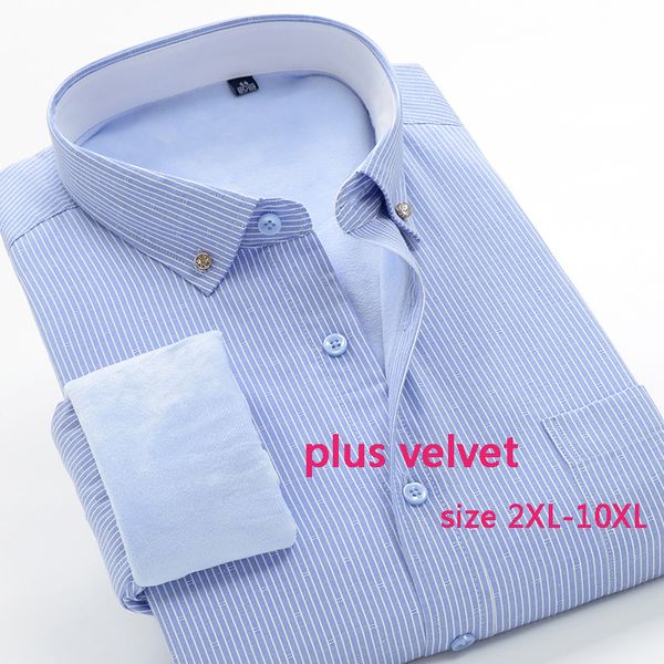new casual stripe winter plus velvet fashion thick warm mens men shirts long sleeve super large obese size xxl-10xl, White;black
new casual stripe winter plus velvet fashion thick warm mens men shirts long sleeve super large obese size xxl-10xl, White;black