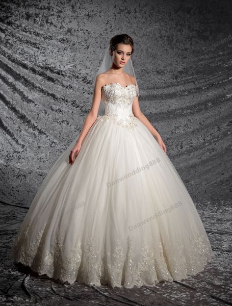grace ivory tulle sweetheart applique ball gown wedding dresses bridal pageant dresses wedding attire dresses custom size 2-16 zw612225, White
grace ivory tulle sweetheart applique ball gown wedding dresses bridal pageant dresses wedding attire dresses custom size 2-16 zw612225, White