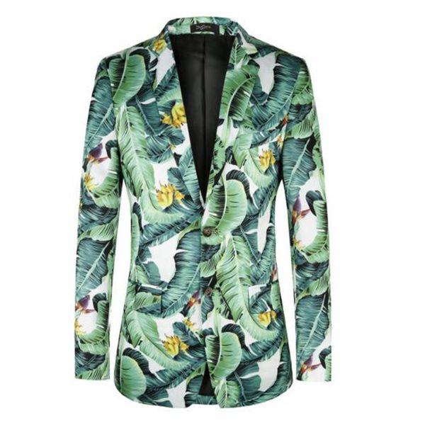 euramerican style 2018 the latest popular banana lepattern men's leisure suit fashion print stage suit, White;black
euramerican style 2018 the latest popular banana lepattern men's leisure suit fashion print stage suit, White;black