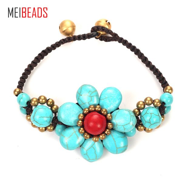 meibeads bohemia water drop stone flower pendant hand-woven bracelet for women jewelry accessories pendant bracelet gift ey4963, Golden;silver
meibeads bohemia water drop stone flower pendant hand-woven bracelet for women jewelry accessories pendant bracelet gift ey4963, Golden;silver