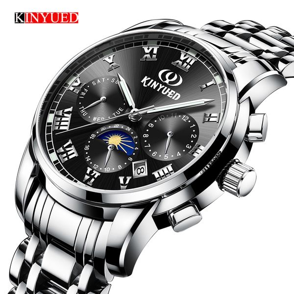 kinyued 2018 brand watch men luxury automatic mechanical watch men stainless steel clock business watches relogio masculino, Slivery;brown
kinyued 2018 brand watch men luxury automatic mechanical watch men stainless steel clock business watches relogio masculino, Slivery;brown