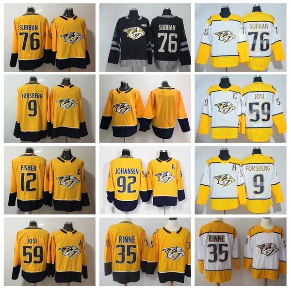 Nashville Predators Jerseys Ice Hockey 35 Pekka Rinne 92 Ryan Johansen 59 Roman Josi 9 Filip Forsberg 12 Mike Fisher Yellow White Mens
Nashville Predators Jerseys Ice Hockey 35 Pekka Rinne 92 Ryan Johansen 59 Roman Josi 9 Filip Forsberg 12 Mike Fisher Yellow White Mens