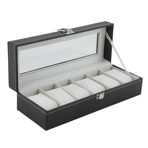 6 grids pu leather watch winder boxes storage watch case classical gift jewelry display holder casket, Black;blue
6 grids pu leather watch winder boxes storage watch case classical gift jewelry display holder casket, Black;blue
