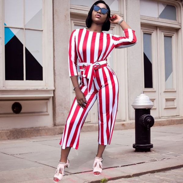 2018 women autumn long sleeve sash jumpsuit bandage wide leg jumpsuit overalls casual work office striped rompers, Black;white
2018 women autumn long sleeve sash jumpsuit bandage wide leg jumpsuit overalls casual work office striped rompers, Black;white