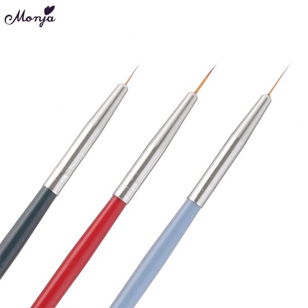 monja 7/9/11mm 3pcs/set nail art french flower design lines liner grid painting drawing brushes acrylic uv gel pen manicure tool, Yellow
monja 7/9/11mm 3pcs/set nail art french flower design lines liner grid painting drawing brushes acrylic uv gel pen manicure tool, Yellow