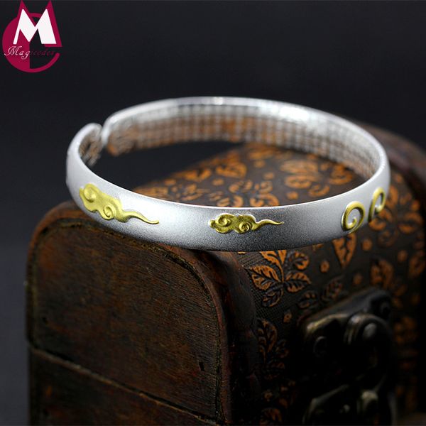 original design lover bangle ethnic fine buddhist heart sutra gold color cloud 999 sterling silver bracelets women jewelry sb29, Golden;silver
original design lover bangle ethnic fine buddhist heart sutra gold color cloud 999 sterling silver bracelets women jewelry sb29, Golden;silver