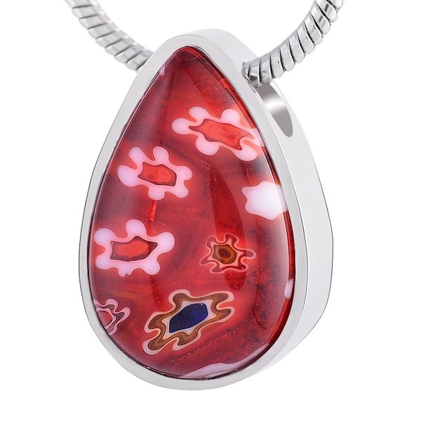 ijd8476 red teardrop murano glass cremation necklace for ashes keepsake jewelry stainless steel memorial urn pendant jewellery, Silver
ijd8476 red teardrop murano glass cremation necklace for ashes keepsake jewelry stainless steel memorial urn pendant jewellery, Silver