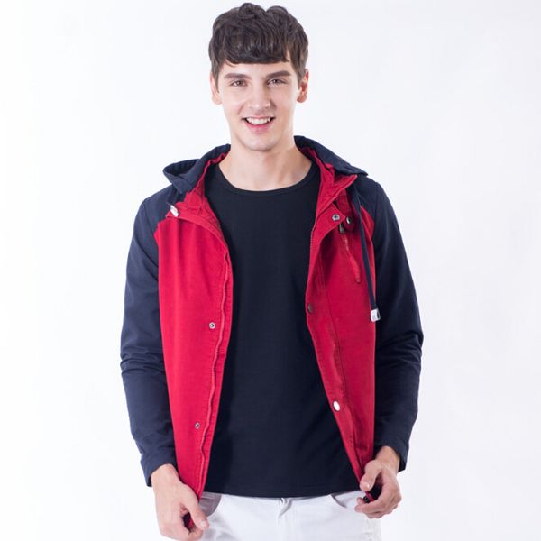 men's casual patchwork spring autumn new jacket hip hop pure color streetwear outercoat, Black;brown
men's casual patchwork spring autumn new jacket hip hop pure color streetwear outercoat, Black;brown