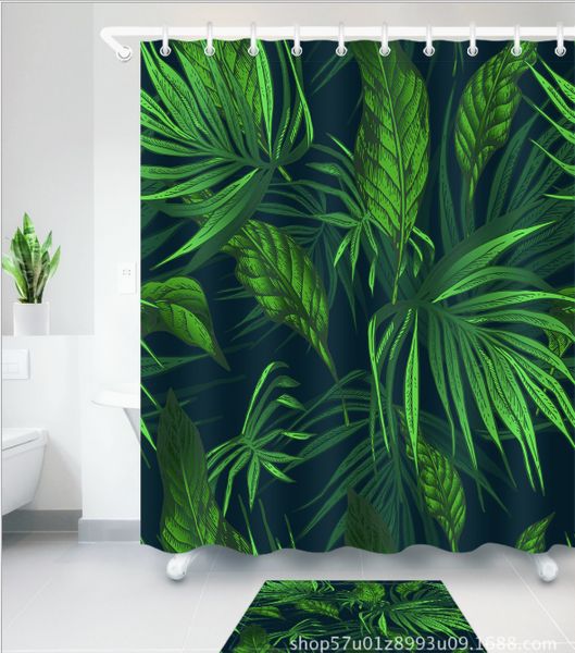 handmade tropical green leaves shower curtain waterproof polyester bathroom curtains fabric bathtub decor floor mats sets
handmade tropical green leaves shower curtain waterproof polyester bathroom curtains fabric bathtub decor floor mats sets