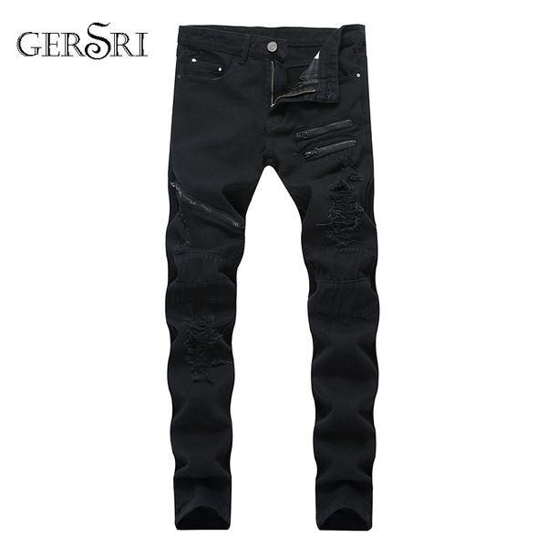gersri man jeans high stretch straight long slim trousers fashion casual black color denim male business jeanswear pants, Blue
gersri man jeans high stretch straight long slim trousers fashion casual black color denim male business jeanswear pants, Blue