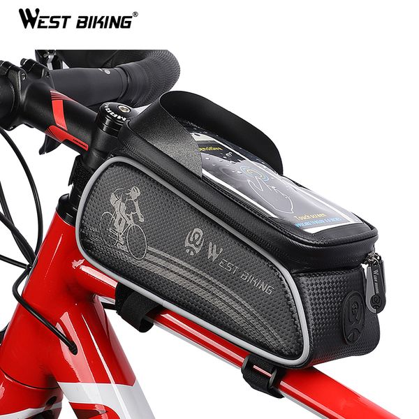 west biking bicycle front bags touch screen tube bike bags for 6 inches mobile phone cycling frame rainproof bike
west biking bicycle front bags touch screen tube bike bags for 6 inches mobile phone cycling frame rainproof bike