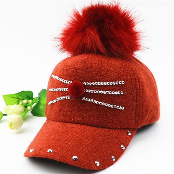2018 super warm cap winter pompom pink wool baseball cap lovely boy girls autumn casual diamond rivet decoration, Blue;gray
2018 super warm cap winter pompom pink wool baseball cap lovely boy girls autumn casual diamond rivet decoration, Blue;gray