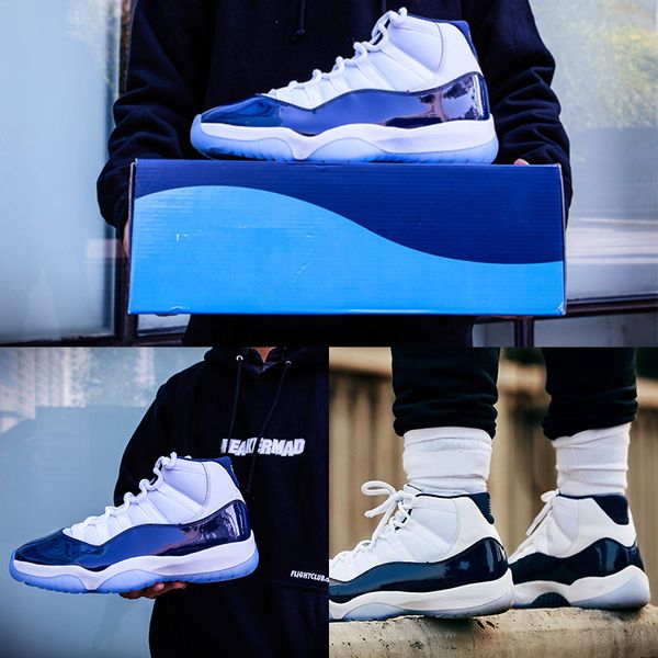 2018 New Win Like 82 11 Basketball Shoes 11s UNC Midnight Navy Women Men Trainer Sports Shoes Size 36-47 with BOX
2018 New Win Like 82 11 Basketball Shoes 11s UNC Midnight Navy Women Men Trainer Sports Shoes Size 36-47 with BOX