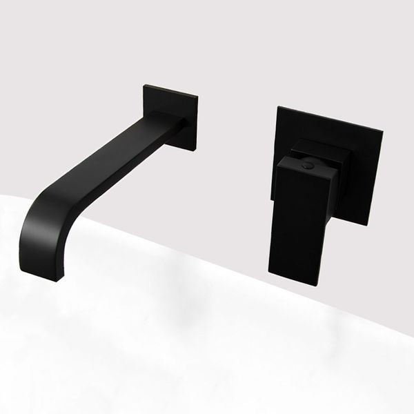 Matt Black Plated Bathroom Wall Mounted Faucet Quality Brass Waterfall Basin Water Mixer Single Handle Square Tapware
Matt Black Plated Bathroom Wall Mounted Faucet Quality Brass Waterfall Basin Water Mixer Single Handle Square Tapware