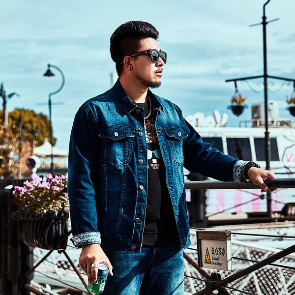 2018 autumn tide brand large size 5xl 6xl men's jacket casual loose denim jacket coat male large size washed blue denim shirt, Black;brown
2018 autumn tide brand large size 5xl 6xl men's jacket casual loose denim jacket coat male large size washed blue denim shirt, Black;brown