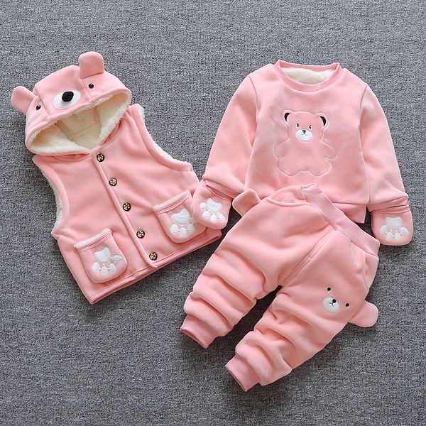 girls clothing sets baby girl clothes suit for toddler autumn winter thick warm hooded vest+long sleeves+pants 3pcs set 1-3year, White
girls clothing sets baby girl clothes suit for toddler autumn winter thick warm hooded vest+long sleeves+pants 3pcs set 1-3year, White