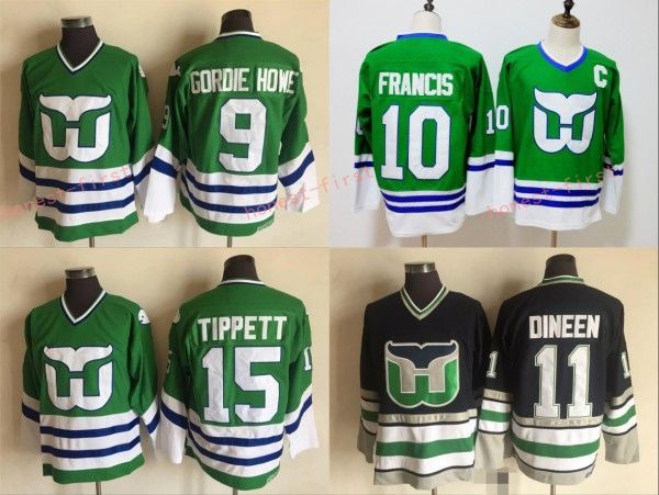 Hartford Whalers Jersey 9 Gordie Howe 15 Dave Tippett 10 Ron Francis 11 Kevin Dineen Green 100% Stitched 1990 Hockey Jerseys
Hartford Whalers Jersey 9 Gordie Howe 15 Dave Tippett 10 Ron Francis 11 Kevin Dineen Green 100% Stitched 1990 Hockey Jerseys
