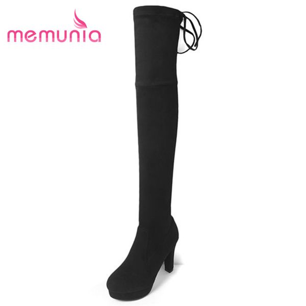 memunia large size 34-43 thigh high boots for women extreme high heels narrow band fashion boots new 2018 over the knee, Black
memunia large size 34-43 thigh high boots for women extreme high heels narrow band fashion boots new 2018 over the knee, Black