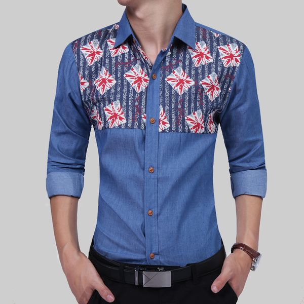 brand 2017 fashion male shirt long-sleeves british print cowboy mens dress shirts slim men shirt xxl, White;black
brand 2017 fashion male shirt long-sleeves british print cowboy mens dress shirts slim men shirt xxl, White;black