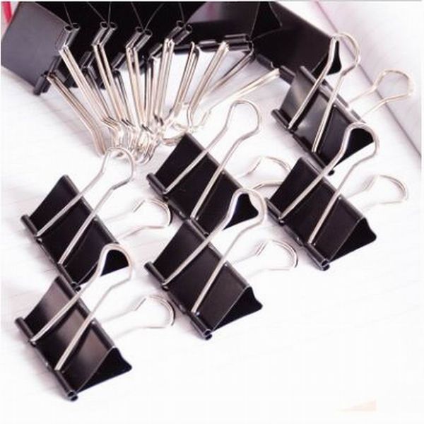 240pcs big size 41mm color black foldback metal clips organizer for paper document school office supplies
240pcs big size 41mm color black foldback metal clips organizer for paper document school office supplies