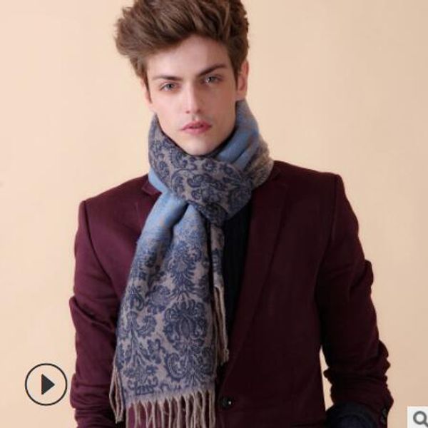 autumn and winter scarf for man is beautiful and becoming european and american style sale, Blue;gray
autumn and winter scarf for man is beautiful and becoming european and american style sale, Blue;gray
